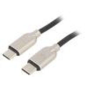 Kabel USB 2.0 USB C vidlice,z obou stran 1m černá 0,48Gbps