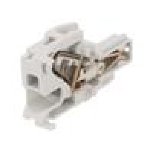 Plug SNK 0.5÷4mm2 ways: 1 terminals: 1 grey spring clamp 600V