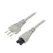 Kabel 3x0,75mm2 zástrčka CEI 23-50 (L),IEC C5 zásuvka PVC