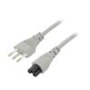 Kabel zástrčka CEI 23-50 (L),IEC C5 zásuvka PVC 18m 10A 250V