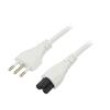 Kabel 3x0,75mm2 zástrčka CEI 23-50 (L),IEC C5 zásuvka PVC 5m