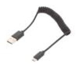 Kabel kroucený,USB 2.0 USB A vidlice,USB B micro vidlice