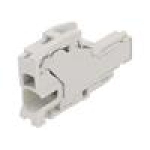 Plug SNK 0.5÷4mm2 ways: 1 terminals: 1 grey spring clamp 600V