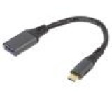 Adaptér USB 3.0 USB A zásuvka,USB C vidlice 0,15m černá