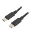 Kabel USB 2.0 USB C vidlice,z obou stran 1,5m černá 0,48Gbps