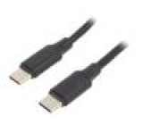 Kabel USB 2.0 USB C vidlice,z obou stran 1,5m černá 0,48Gbps