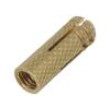 Plastic anchor without screw M5x20 brass 100pcs 7mm
