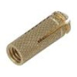 Plastic anchor without screw M4x16 brass 100pcs 6mm