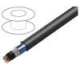 Vodič BiT 500 (ST) BLACK FR 8x2x1mm2 fólie Al-PET PVC černá
