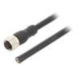 Připojovací kabel M12 PIN: 8 přímý 10m zástrčka max.80°C PVC
