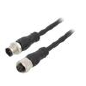 Připojovací kabel M12 PIN: 5 10m zástrčka max.80°C PVC 36VDC
