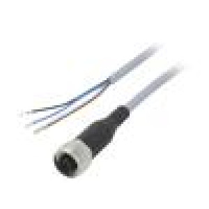 Kabel: pro snímače/automatizaci M12 PIN: 4 přímý 2,5m zástrčka