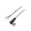 Připojovací kabel M8 PIN: 3 úhlový 2,5m zástrčka 60VAC 3A