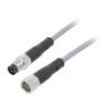 Kabel: pro snímače/automatizaci M8 PIN: 3 přímý 0,5m zástrčka