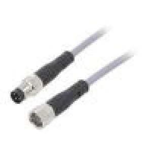 Kabel: pro snímače/automatizaci M8 PIN: 3 přímý 0,5m zástrčka