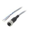 Kabel: pro snímače/automatizaci M12 PIN: 4 přímý 5m zástrčka