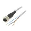 Kabel: pro snímače/automatizaci M12 PIN: 3 přímý 2,5m zástrčka
