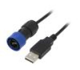 Přechod: kabel-adaptér bajonetový USB Buccaneer IP68 2m