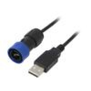 Přechod: kabel-adaptér bajonetový USB Buccaneer IP68 2m
