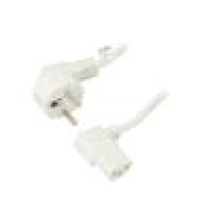 Kabel CEE 7/7 (E/F) úhlová vidlice,IEC C13 zásuvka 90° PVC