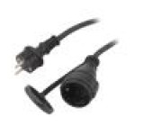 Prodlužovací síťový kabel Zásuvky: 1 PVC černá 3x1,5mm2 25m