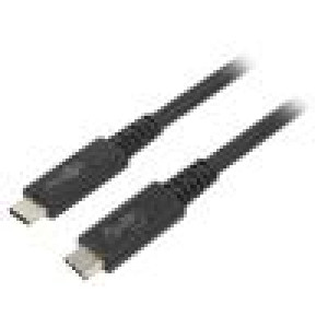Kabel Thunderbolt 3,Thunderbolt 4,USB 4.0 0,8m černá 40Gbps