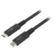 Kabel USB 4.0 USB C vidlice,z obou stran 1m černá 40Gbps
