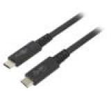 Kabel USB 4.0 USB C vidlice,z obou stran 1m černá 40Gbps