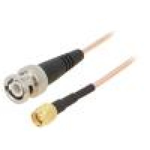 Kabel 50Ω 0,61m BNC vidlice,SMA vidlice tienený -65÷150°C