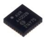 IC: mikrokontrolér AVR EEPROM: 256B SRAM: 8kB Flash: 64kB VQFN28