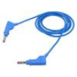 XZG410/SIL-15023 Měřicí šňůra 19A banánek 4 mm,z obou stran Dél: 1,5m modrá