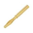 Zástrčka banánek 2mm 10A 30VAC 60VDC zlacený