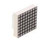 Zobrazovač: LED matice 8x8 žluto-zelená 20÷60mcd anoda 2÷2,5V