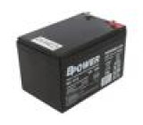 Akum: kyselino-olověné 12V 28Ah AGM bezobslužný 165x125x174mm
