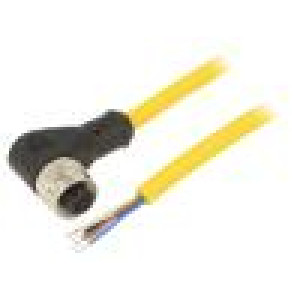 Kabel: pro snímače/automatizaci M12 PIN: 4 úhlový 10m zástrčka