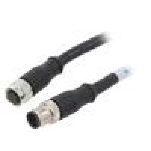 Kabel: pro snímače/automatizaci M12 PIN: 12 5m zástrčka 30VAC