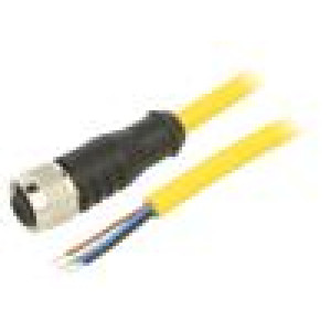 Kabel: pro snímače/automatizaci M12 PIN: 4 přímý 10m zástrčka