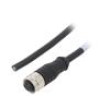 Kabel: pro snímače/automatizaci M12 PIN: 4 přímý 1m zástrčka