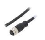 Připojovací kabel M12 PIN: 4 přímý 1m zástrčka 250VAC 4A PVC