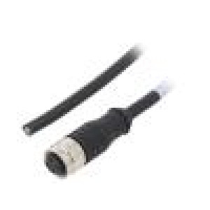 Připojovací kabel M12 PIN: 4 přímý 1m zástrčka 250VAC 4A PVC