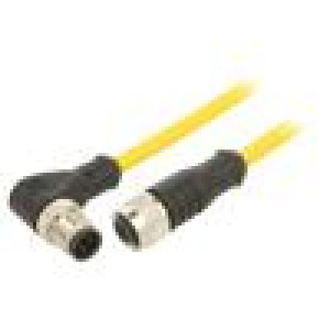 Kabel: pro snímače/automatizaci M12 PIN: 4 úhlový 10m zástrčka