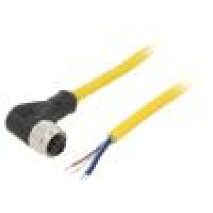 Kabel: pro snímače/automatizaci M12 PIN: 4 úhlový 5m zástrčka