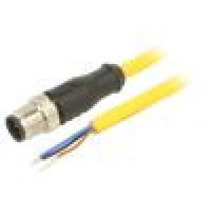 Kabel: pro snímače/automatizaci M12 PIN: 4 přímý 10m zástrčka