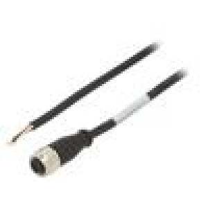 Kabel: pro snímače/automatizaci M12 PIN: 4 přímý 1,5m zástrčka