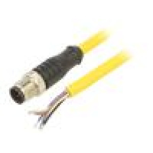 Kabel: pro snímače/automatizaci M12 PIN: 5 přímý 5m zástrčka
