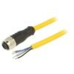 Kabel: pro snímače/automatizaci M12 PIN: 5 přímý zástrčka 4A
