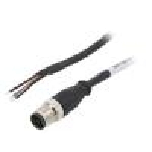 Kabel: pro snímače/automatizaci M12 PIN: 3 přímý 10m zástrčka
