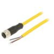 Kabel: pro snímače/automatizaci M12 PIN: 4 přímý 5m zástrčka
