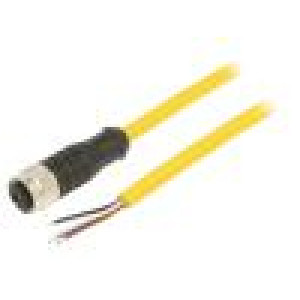 Kabel: pro snímače/automatizaci M12 PIN: 4 přímý 5m zástrčka