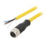 Kabel: pro snímače/automatizaci M12 PIN: 4 přímý 5m zástrčka